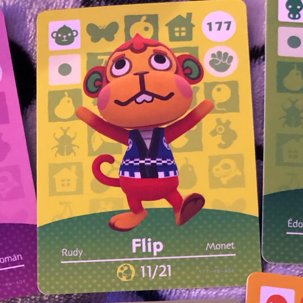 Flip amiibo card